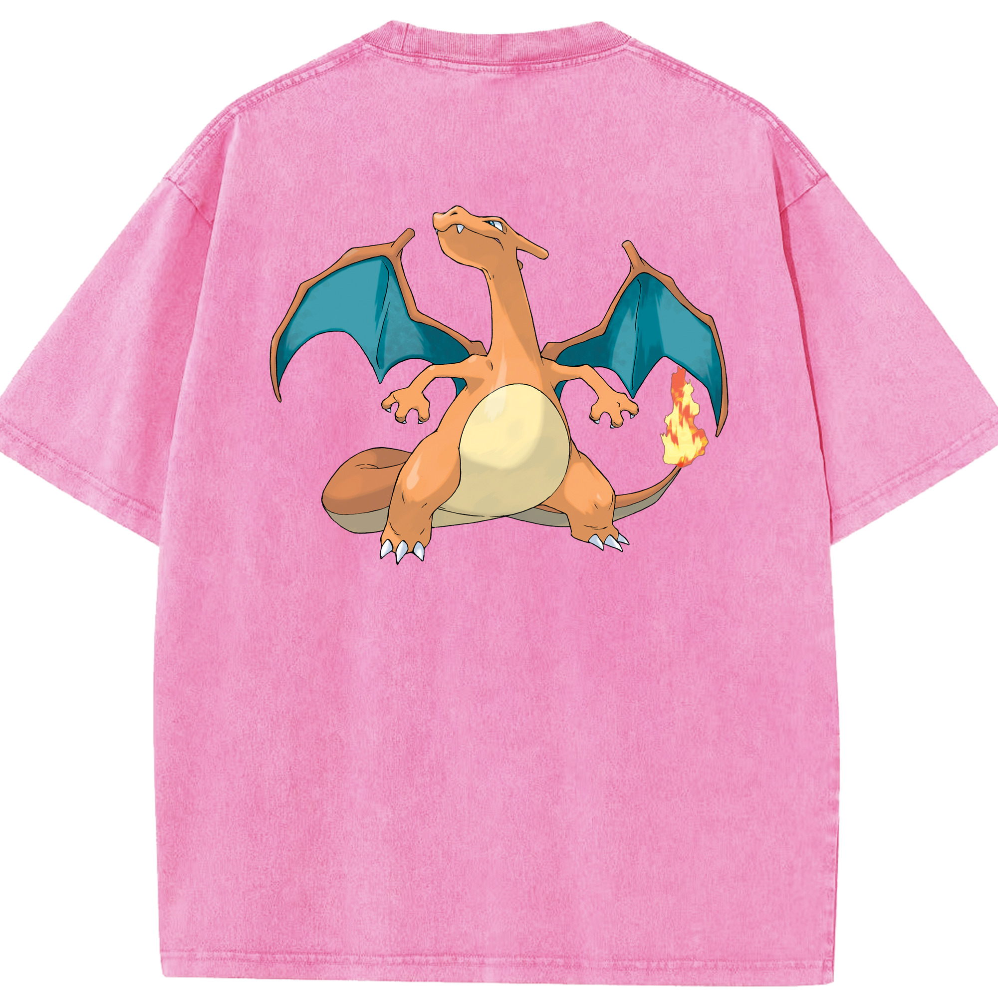 （画像用） ポケットモンスター Pokémon 綿100% ヴィンテージ風 半袖Tシャツ（背面プリント）